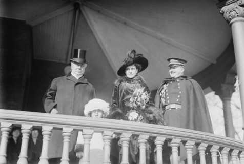 Seth Low, Mrs. C.S. Whitman, Lorillard Spencer, 1915. Creator: Bain News Service.