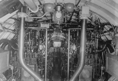 U.S. Submarine, Amidships, looking aft, between c1910 and c1915. Creator: Bain News Service.