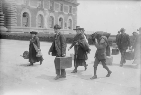 Arriving at Ellis Island, between c1915 and c1920. Creator: Bain News Service.