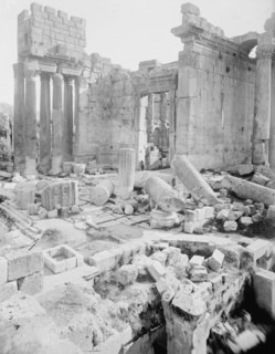 Entrance, Temple of Jupiter, Baalbek, between c1915 and c1920. Creator: Bain News Service.