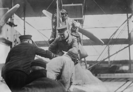 Lt. Com. Mitscher & Lt. Barin Landing, between c1915 and c1920. Creator: Bain News Service.