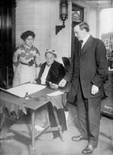 Mrs. Coe, Mrs. Duniway, Gov. West, between c1910 and c1915. Creator: Bain News Service.