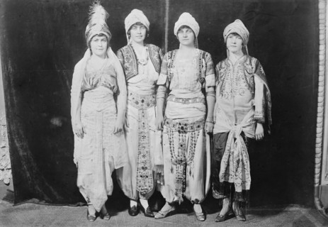 In costume: Ruth Deming, Helen Watson, Dorothy Thurston, Kathleen Dunn, between c1915 and c1920. Creator: Bain News Service.