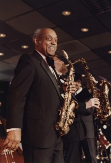 Benny Carter, The Jazz Inn Party All Star Big Band, Nordwijk, Netherlands, 1989. Creator: Brian Foskett.