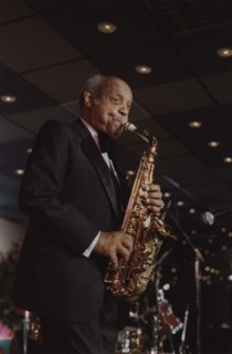 Benny Carter, The Jazz Inn Party All Star Big Band, Nordwijk, Netherlands, 1989. Creator: Brian Foskett.