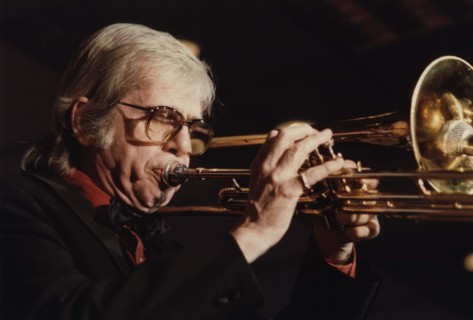 Bob Brookmeyer, Jazz Inn Party, Nordwijk, Netherlands, 1989. Creator: Brian Foskett.