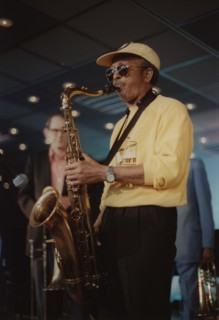 Jimmy Heath, Jazz Inn Party, Nordwijk, Netherlands, 1989. Creator: Brian Foskett.