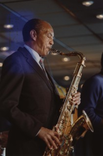 Harold Land, Jazz Inn Party, Nordwijk, Netherlands, 1989. Creator: Brian Foskett.