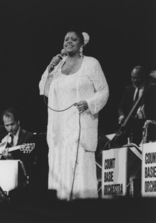 Carmen Bradford, Count Basie Orchestra, London 1990. Creator: Brian Foskett.