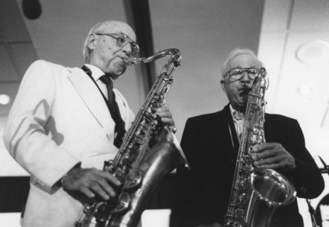 Flip Phillips and Jerry Jerome, The March of Jazz, Clearwater Beach, Florida, 1997. Creator: Brian Foskett.