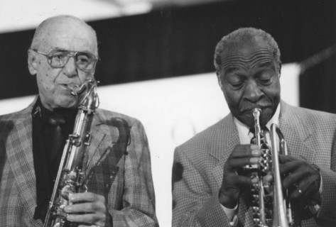 Flip Phillips and Joe Wilder, The March of Jazz, Clearwater Beach, Florida, 1997. Creator: Brian Foskett.