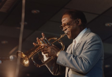Clark Terry, Jazz Inn Party, Nordwijk, Netherlands, 1989. Creator: Brian Foskett.
