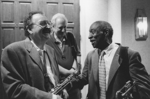 Jerry Dodgion and Joe Wilder, The March of Jazz, Clearwater Beach, Florida, 2000. Creator: Brian Foskett.