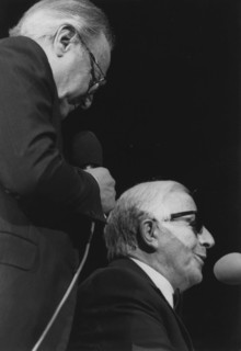 George Shearing, David Jacobs, Barbican, London, 1996. Creator: Brian Foskett.