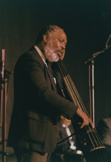 Cleveland Eaton, Count Basie Orchestra, Northampton, England, 1989. Creator: Brian Foskett.