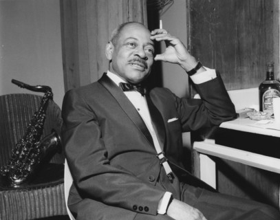 Coleman Hawkins, Jazz at the Philharmonic, London, 1962. Creator: Brian Foskett.