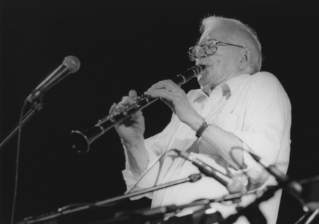 Humphrey Lyttelton and Pete Strange, Brecon Jazz Festival, 1998. Creator: Brian Foskett.