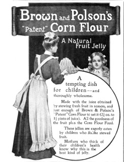 Brown and Polson's "Patent” Corn Flour - a Natural Fruit Jelly - a tempting dish for children, 1909. Creator: Unknown.