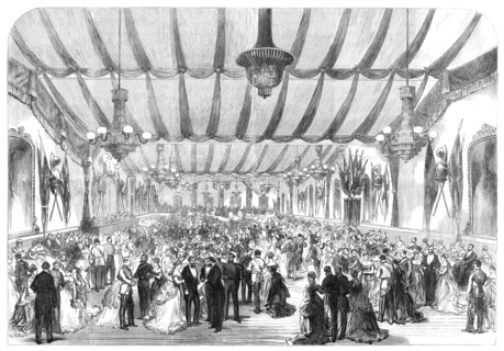 The Hon. Artillery Company's Ball given to the Prince and Princess of Wales, 1870. Creator: Unknown.