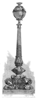 Lamp on the Thames Embankment, 1870. Creator: Unknown.