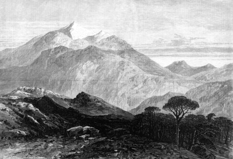 Mount Pentelicus, from the height above Marathon, near the haunt of the Greek brigands, 1870. Creator: Unknown.