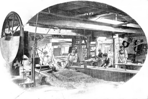 A corner of the cabinet-works: wood-working machinery, 1909. Creator: Unknown.