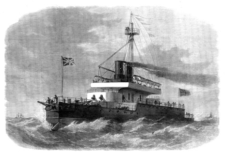 Our Ironclad Fleet: H.M.S. Devastation, 1871. Creator: Unknown.