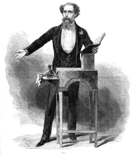 Mr. Charles Dickens's last reading, 1870. Creator: Unknown.