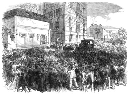 The Funeral of Victor Noir at Neuilly, 1870. Creator: Unknown.