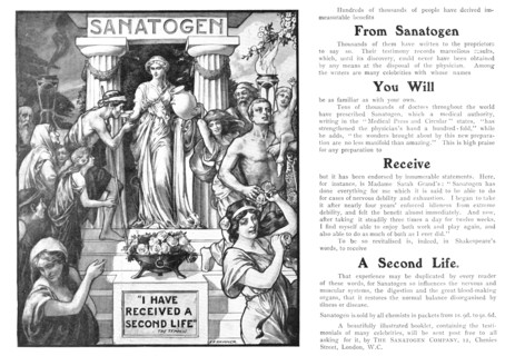 Sanatogen: "I have received a second life", 1909. Creator: Edward Frederick Skinner.