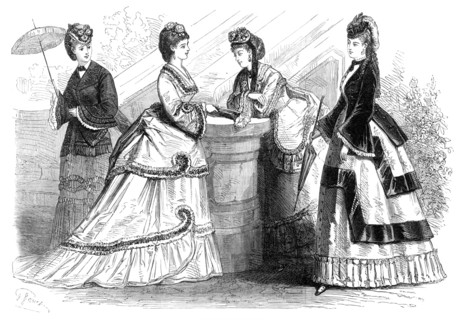 Paris fashions for June, 1870. Creator: Unknown.