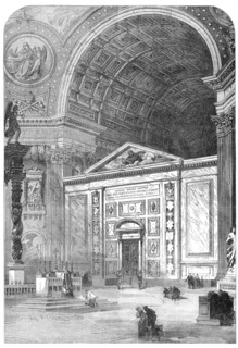 Ecclesiastical Council at Rome: South Transept of St. Peter's...For The Opening Ceremonies, 1870. Creator: Unknown.
