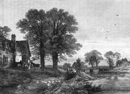 The Smithy, by the late T. Creswick, R.A., 1870. Creator: Unknown.