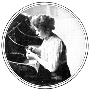 The cigarette-maker: cutting, 1909. Creator: Unknown.