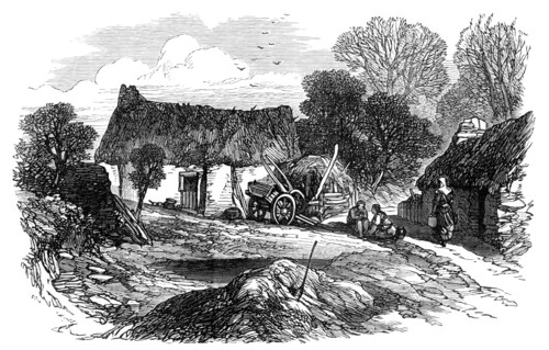 Sketches from Ireland: cabin at Clonfad, Westmeath, 1870. Creator: Unknown.