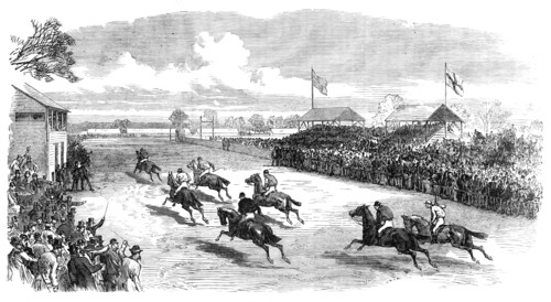 The Cambridgeshire Steeplechase, Cottenham: the finish, 1870. Creator: Unknown.