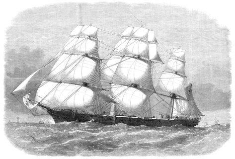 H.M. Corvette Volage, 1870. Creator: Unknown.