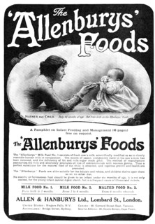 The 'Allenburys Foods', 1909. Creator: Unknown.