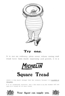 Michelin Square Tread, 1909. Creator: Unknown.