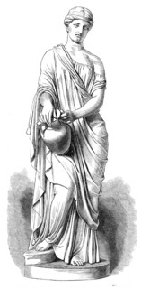 Rebecca at the Well, sculpture, by W. H. Reinhart, 1869.  Creator: Unknown.