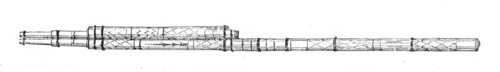 Musical Instruments in the South Kensington Museum: Egyptian Arghool or double Reed-pipe, 1870. Creator: Unknown.