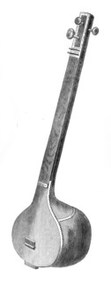 Musical Instruments in the South Kensington Museum: Hindoo Tamboura, 1870. Creator: Unknown.