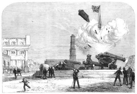 Fatal accident at Fort St. George, Madras, 1870. Creator: Unknown.