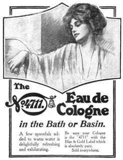 The No.4711 Eau de Cologne - in the Bath or Basin, 1909. Creator: Unknown.