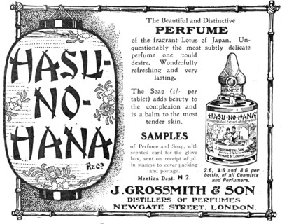 Hasu-no-hana - the Beautiful and Distinctive Perfume, 1909. Creator: Unknown.
