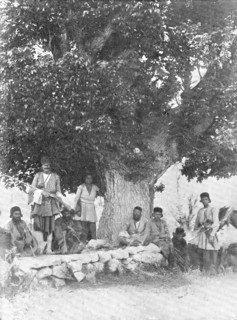 Threateners of Teheran: men who may capture the Shah - a Bakhtiari village, 1909. Creator: Unknown.