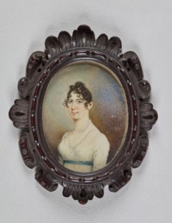 Miniature portrait of a lady, 1790-1804. Creator: Unknown.