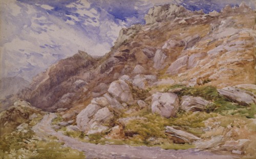 View near Bettws-y-Coed, 1846. Creator: David Cox the Elder.