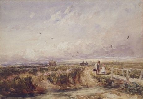 The Bridge on the Common, 1842. Creator: David Cox the Elder.