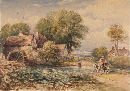 Rowsley Mill, Derbyshire, 1847. Creator: David Cox the Elder.